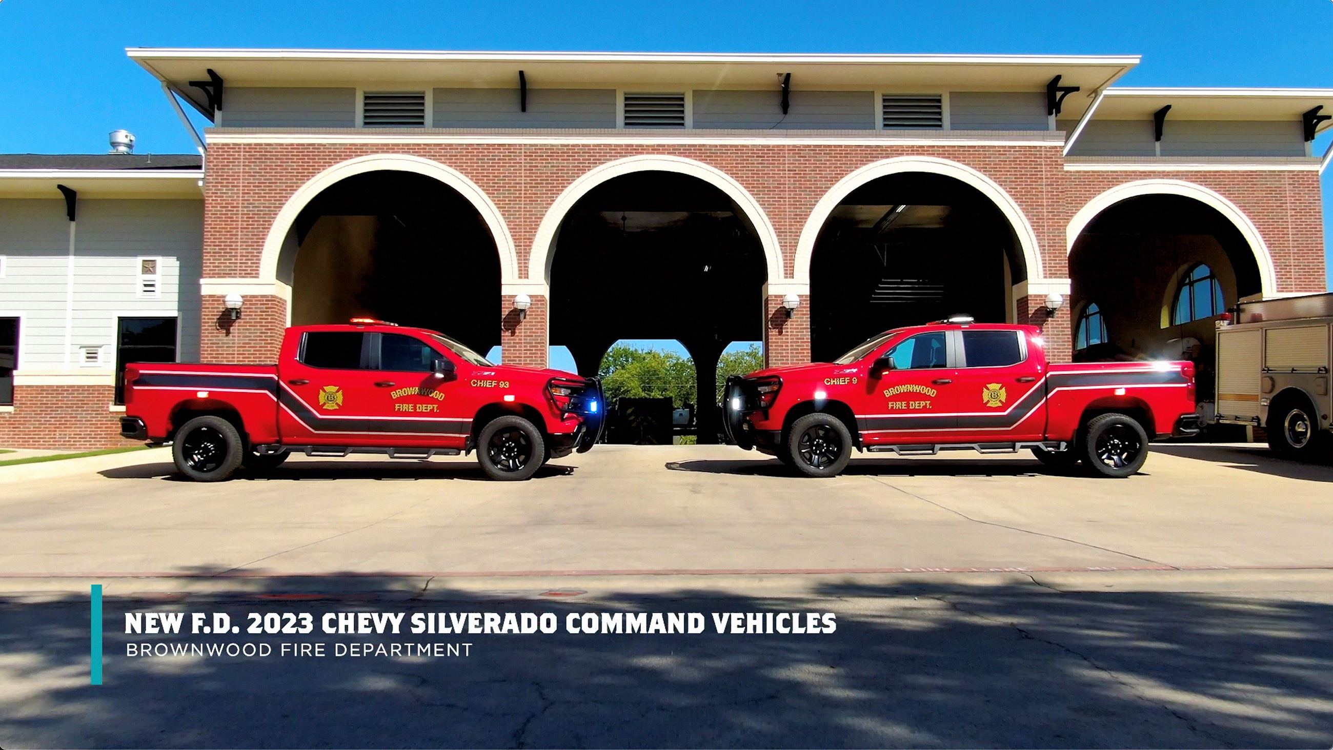 The two new Fire Command Vehicles