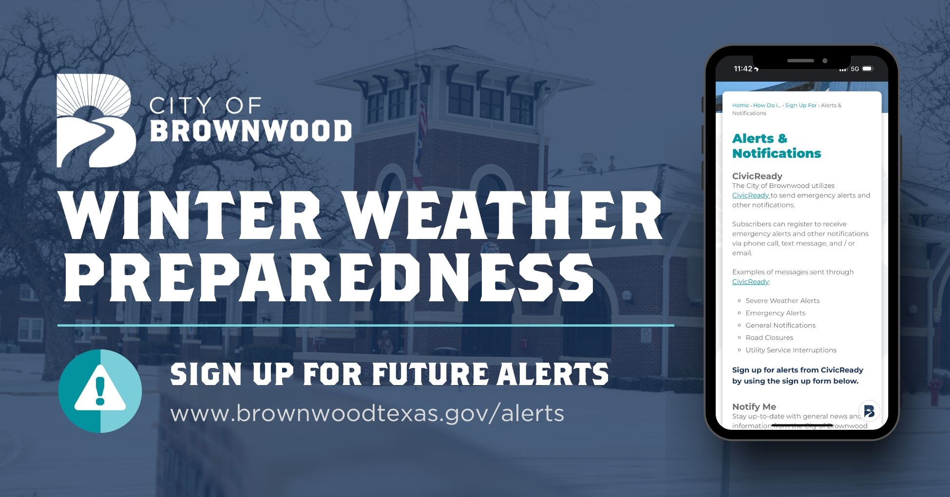 Emergency Alerts Winter Weather Preparedness