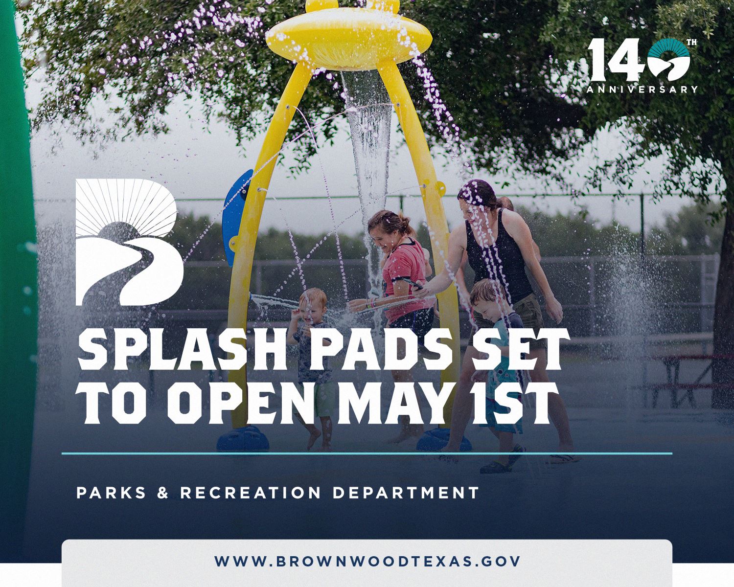 Splash Pads to Open May 1st 2024